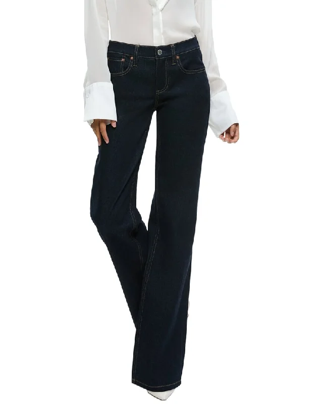 White jogger pants clean -alice + olivia Bodie Jeans