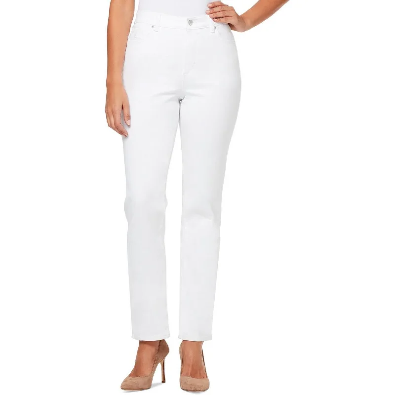 White chino pants clean -Amanda Womens Stretch Cotton Tapered Leg Jeans