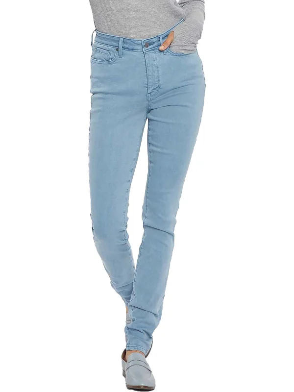 Slim-fit dress pants sleek -Ami Womens High-Rise Slimming Skinny Jeans