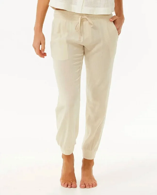 Soft dress pants smooth -Classic Surf Pants In Natural