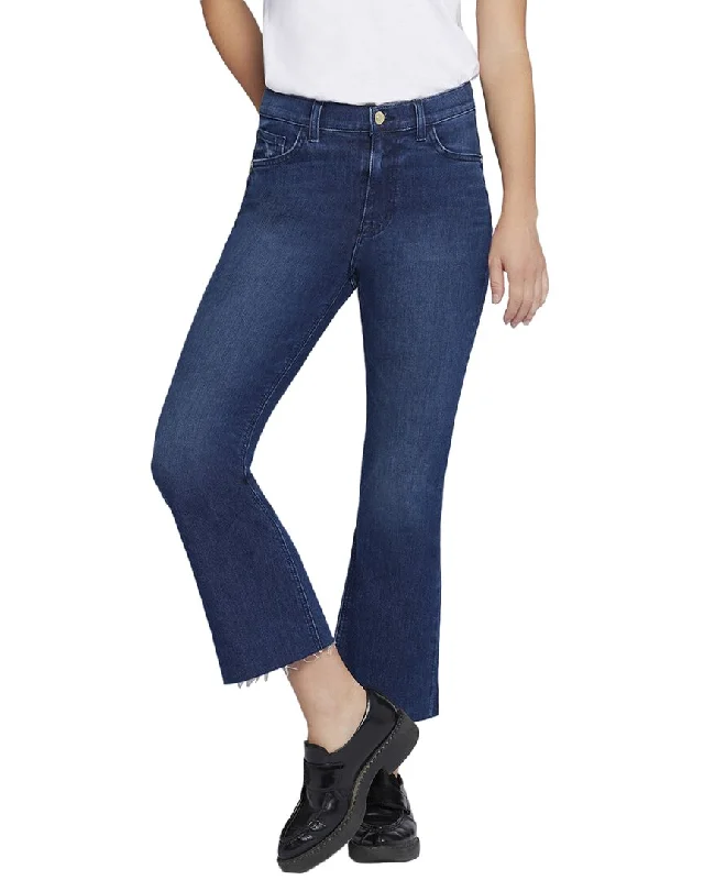 Mid-rise skinny jeans pants balanced -Current/Elliott The Boulevard Zenith Wash Crop Bootcut Jean