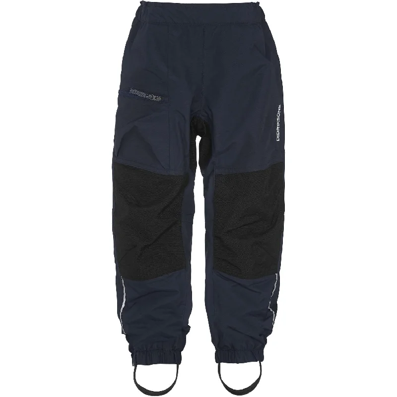 Blue dress pants bold -Didriksons Navy Dusk Kids Pants