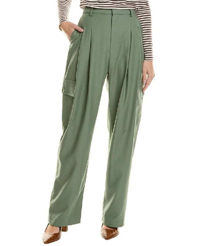 Polka dot dress pants quirky -Enza Costa Cargo Pant