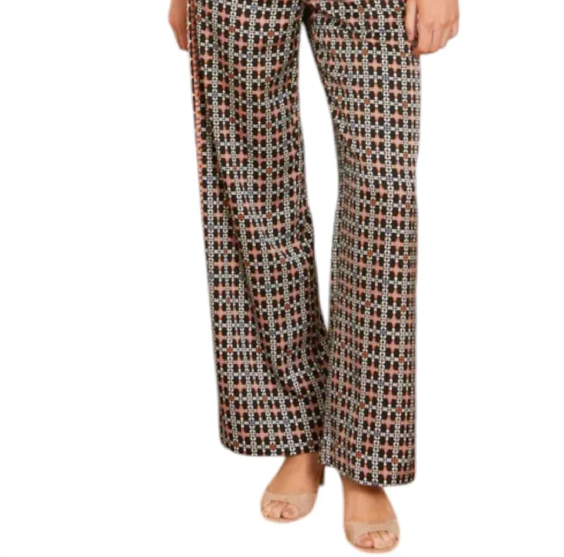 Animal print chino pants wild -Haven Pants In Modern Geo