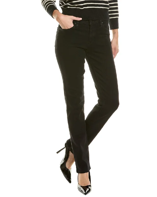 Pleated skinny jeans pants unique -HUDSON Jeans Nico Mid-Rise Straight Leg Pant