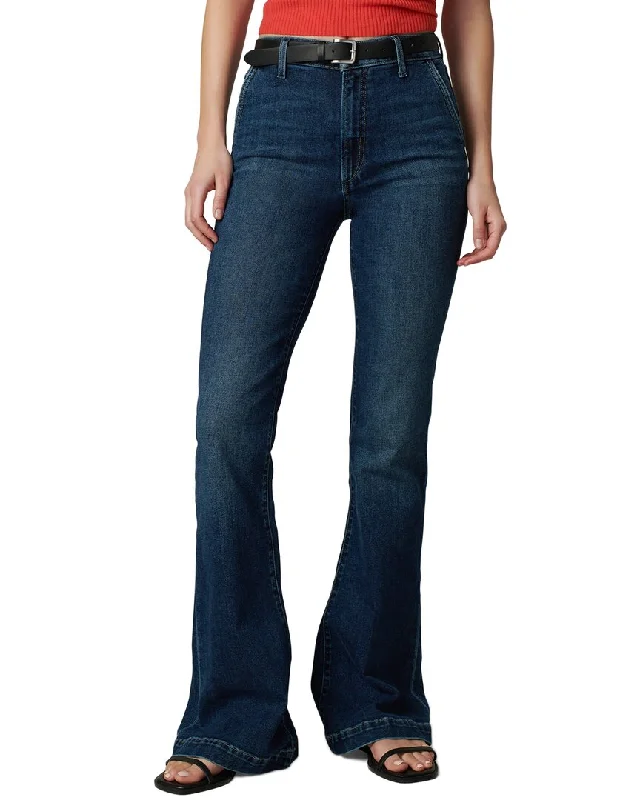 Soft skinny jeans pants comfy -JOE'S Jeans The Molly Double Down High-Rise Flare Jean