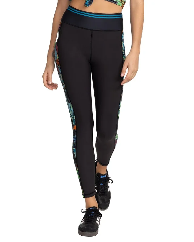 Metallic jogger pants shiny -Johhny Was Bee Active Legging