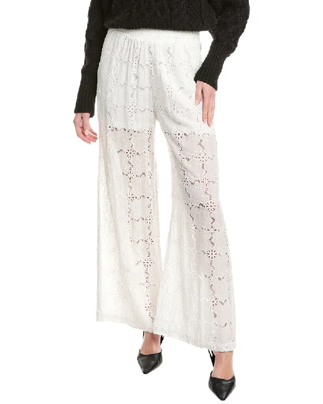 High-waisted cargo pants utility -Johnny Was Marina Joy Cropped Pant