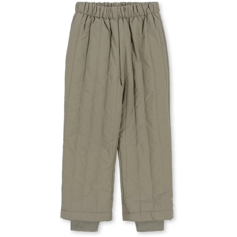 Stretch jogger pants comfy -Konges Sløjd Juno Thermo Pants Laurel Oak