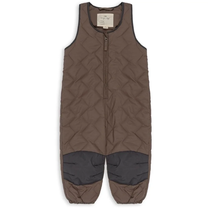 Mesh-lined skinny jeans pants breathable -Konges Sløjd Walnut Pace Overalls