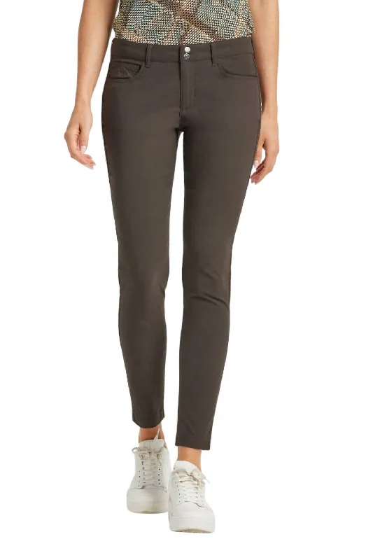 Tapered skinny jeans pants sharp -Luisa Pant In Grey