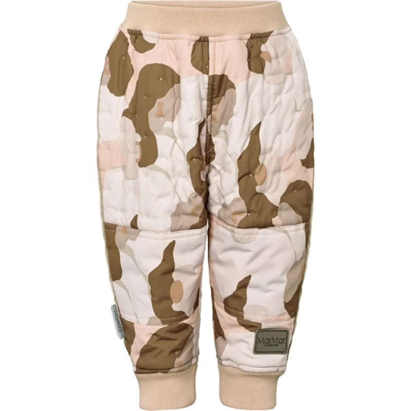 Polka dot pants playful -MarMar Beige Rose Girls Odin Thermo Pants