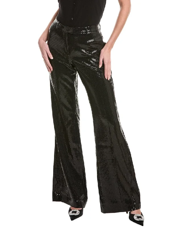 Baggy pants streetwear vibe -Michael Kors Collection Haylee Sequin Flare Pant