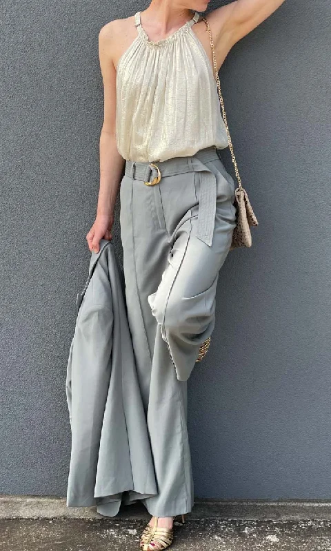 Stretch jogger pants comfy -Moss Green Curve Pants