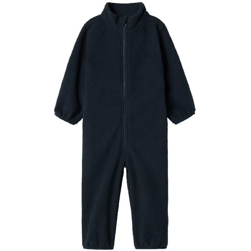 Black pants versatile outfit -Name It Dark Sapphire Spektra Fleece Suit