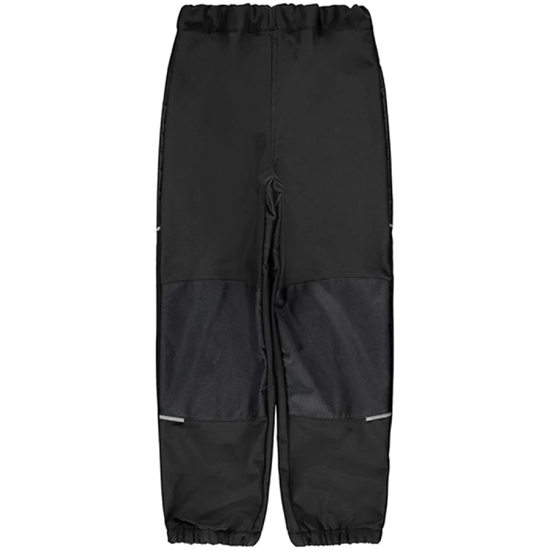 Wide-leg chino pants loose -Name it Softshell Black Alfa Solid Noos Pants