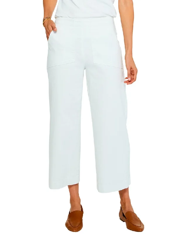 High-waisted dress pants trendy -NIC+ZOE All Day Slim Wide Crop