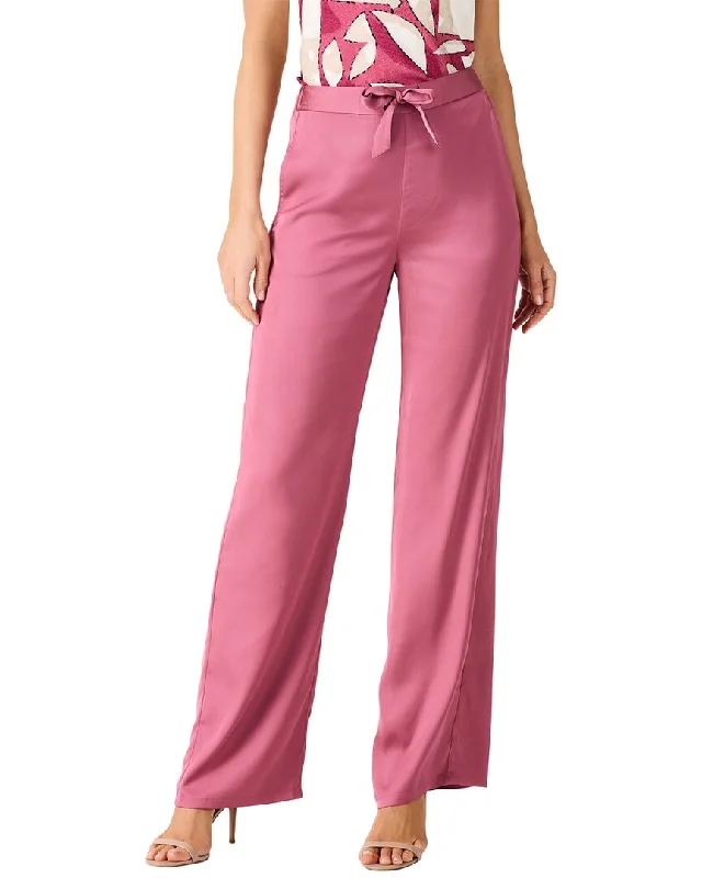 Checkered jogger pants preppy -NIC+ZOE Crepe Wide Leg Pant