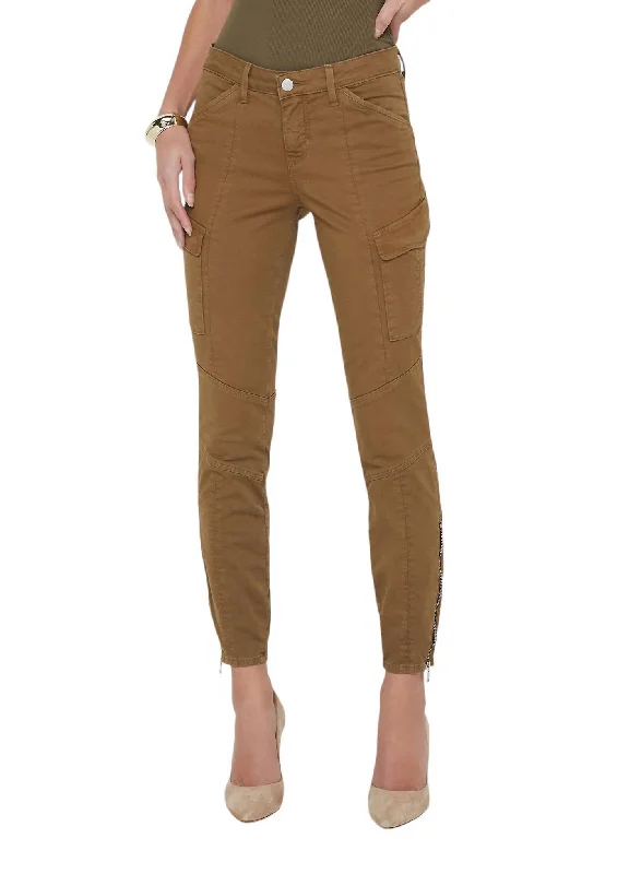 Green chino pants vibrant -Patton Skinny Cargo Jean In Brown Olive