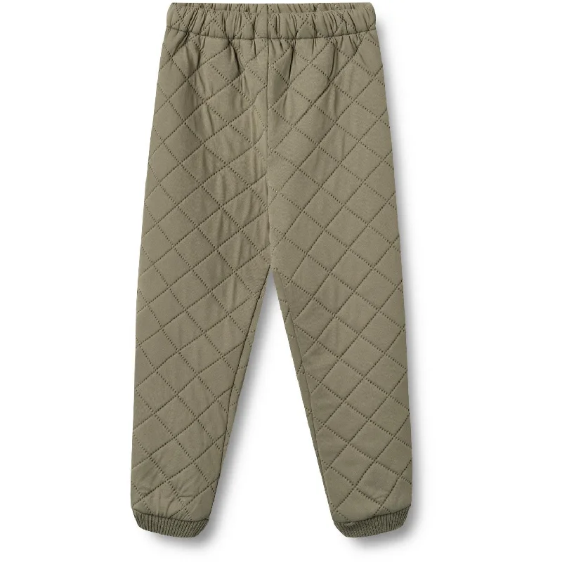 Striped chino pants bold -Wheat Dry Leaves Thermo Pants Alex