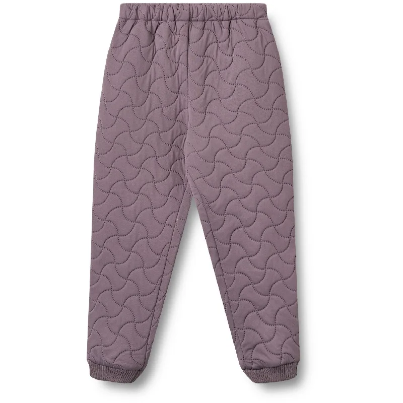 Soft dress pants comfy -Wheat Dry Lilac Thermo Pants Alex