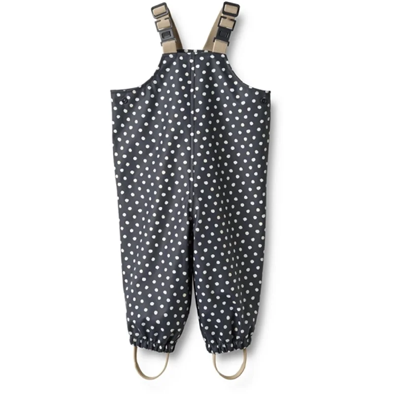 Checkered skinny jeans pants preppy -Wheat Rainwear Overall Charlo Ink Dots