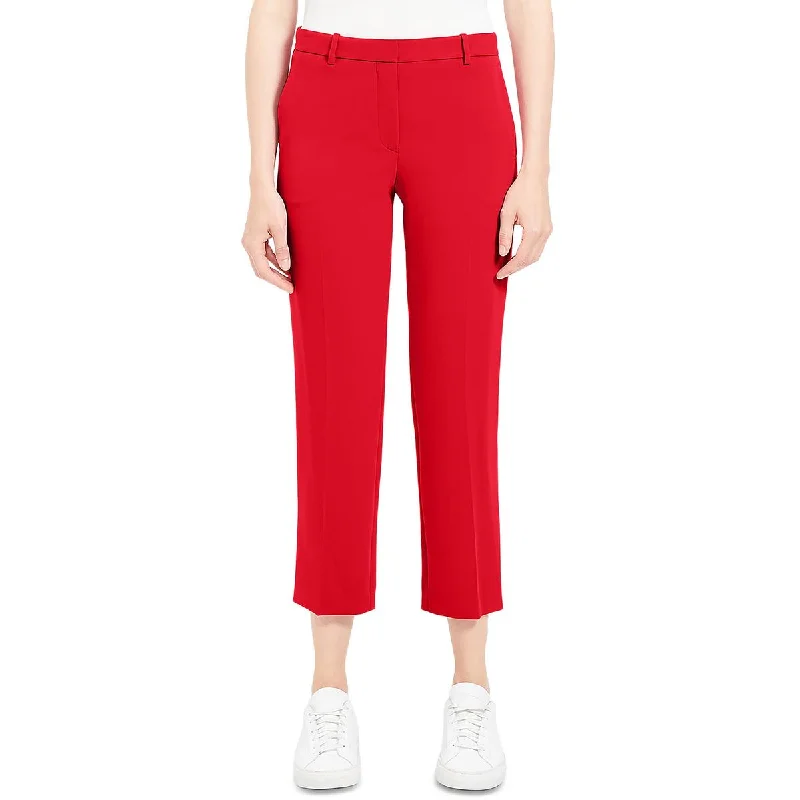 Stretch skinny pants flexible -Womens Crepe Tailored Trouser Pants