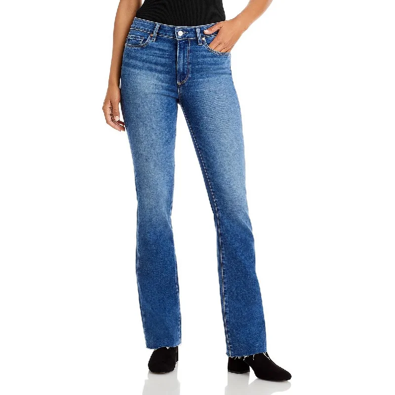 Formal pants tailored look -Womens Denim Released-Hem Bootcut Jeans