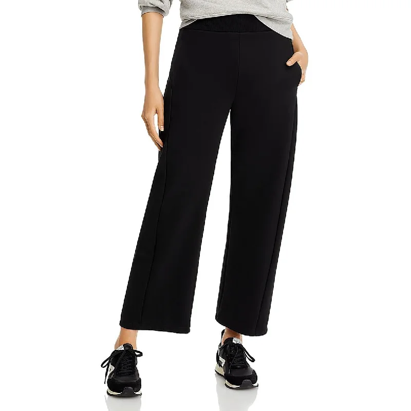 High-rise dress pants flattering -Womens High Rise Pull On Wide Leg Pants