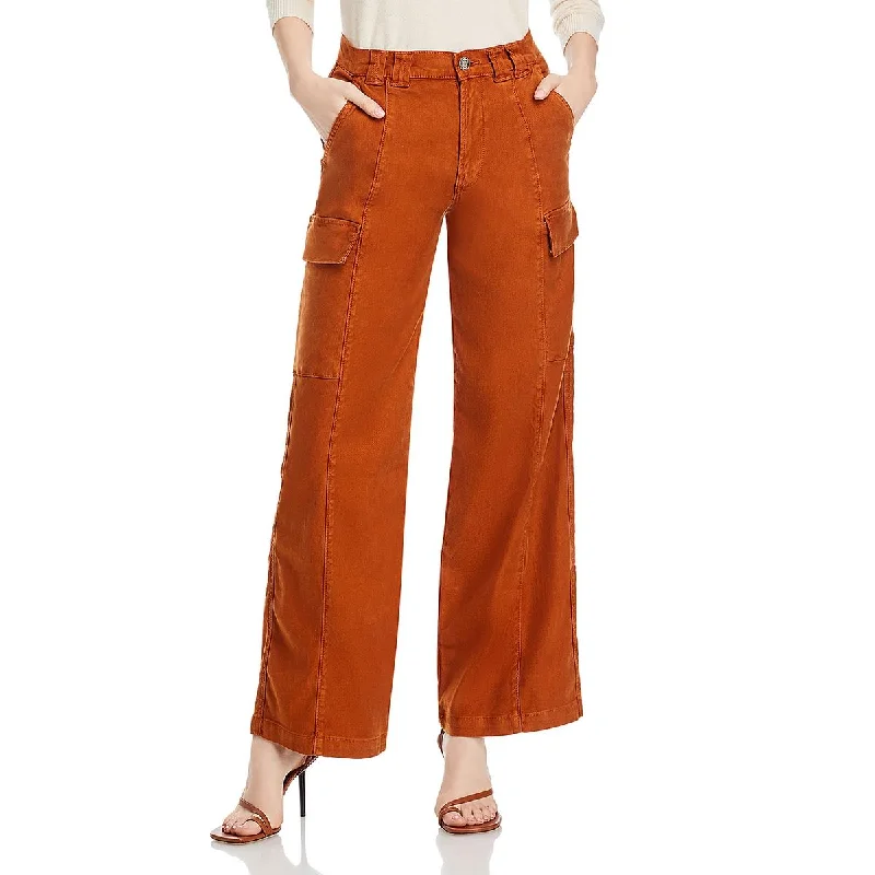 Mid-rise cargo pants practical -Womens Mid-Rise Utility Cargo Jeans