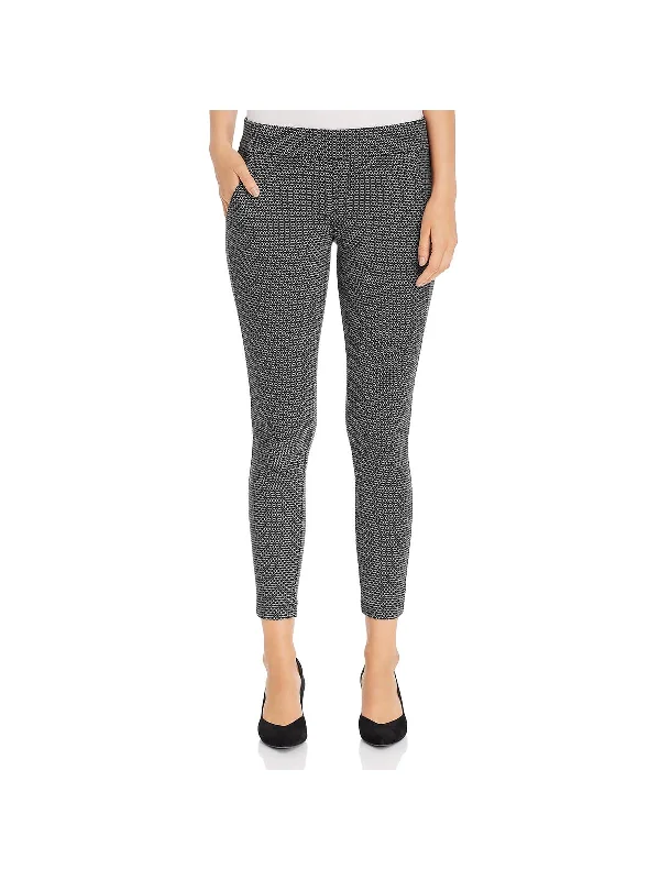 Grey skinny jeans pants neutral -Womens Patterned Knit Skinny Pants