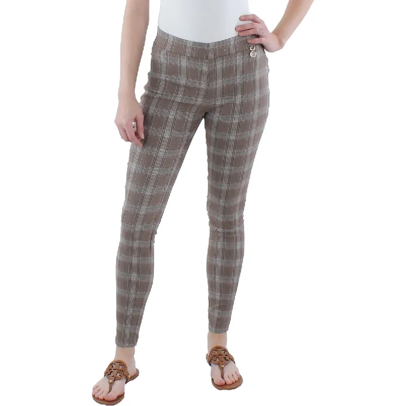 Camo dress pants bold -Womens Plaid Cropped Ankle Pants