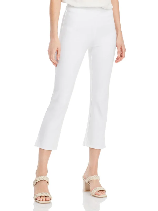 White chino pants chic -Womens Stretch Cropped Flared Pants