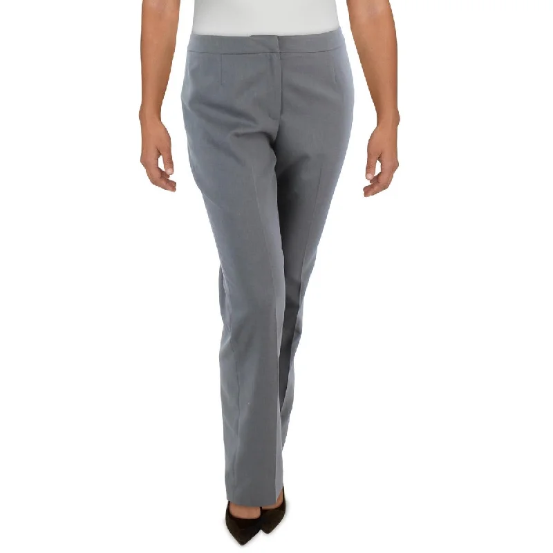 High-rise chino pants flattering -Womens Woven Herringbone Suit Pants